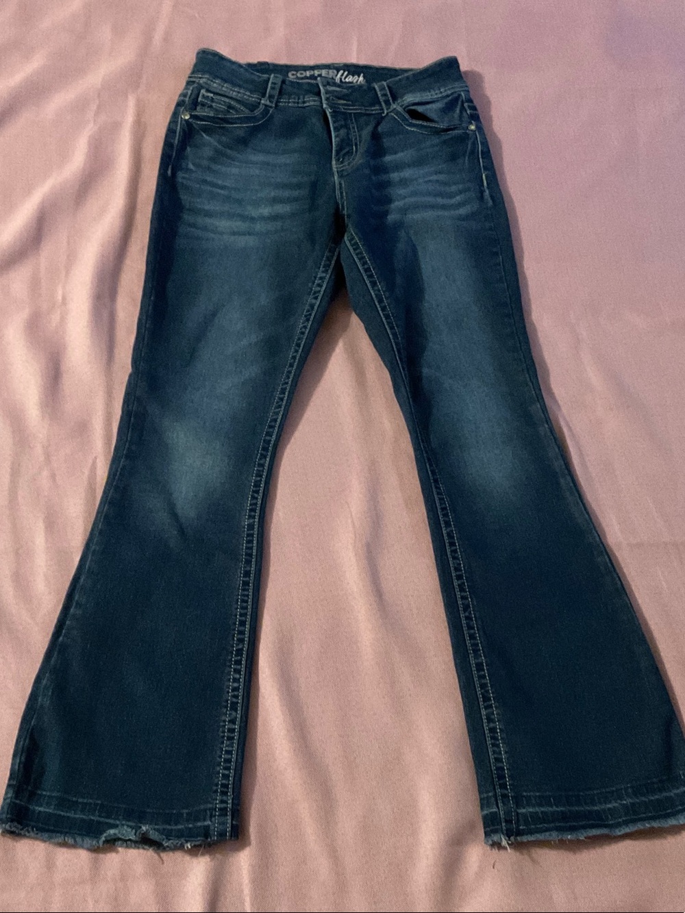 CopperFlex Dark Blue Flare Jeans for Women